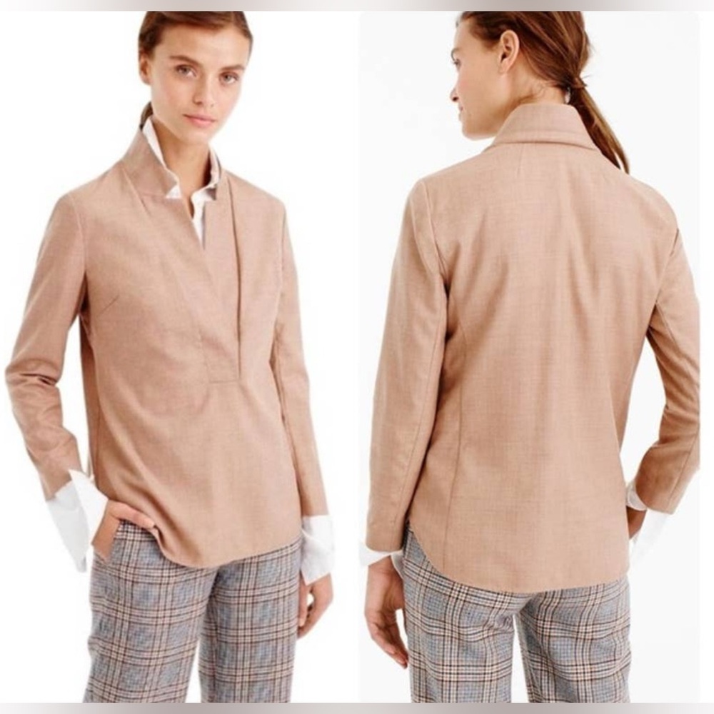 J. Crew Popover in Super 120’s Wool, 10, NWOT